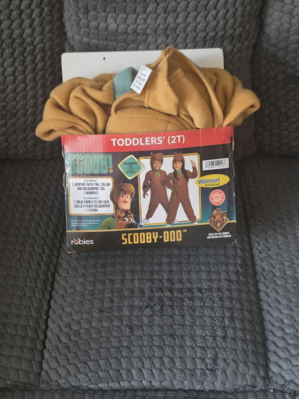 Scooby-Doo Toddler 2t Costume - Brown with Teal Collar